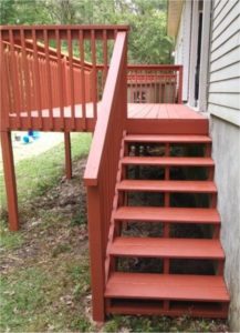 Rear deck and stairs Tallahassee